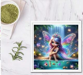 Preview: Diamond Painting Schmetterling Fee